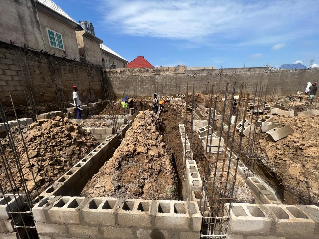 Excavation wide view