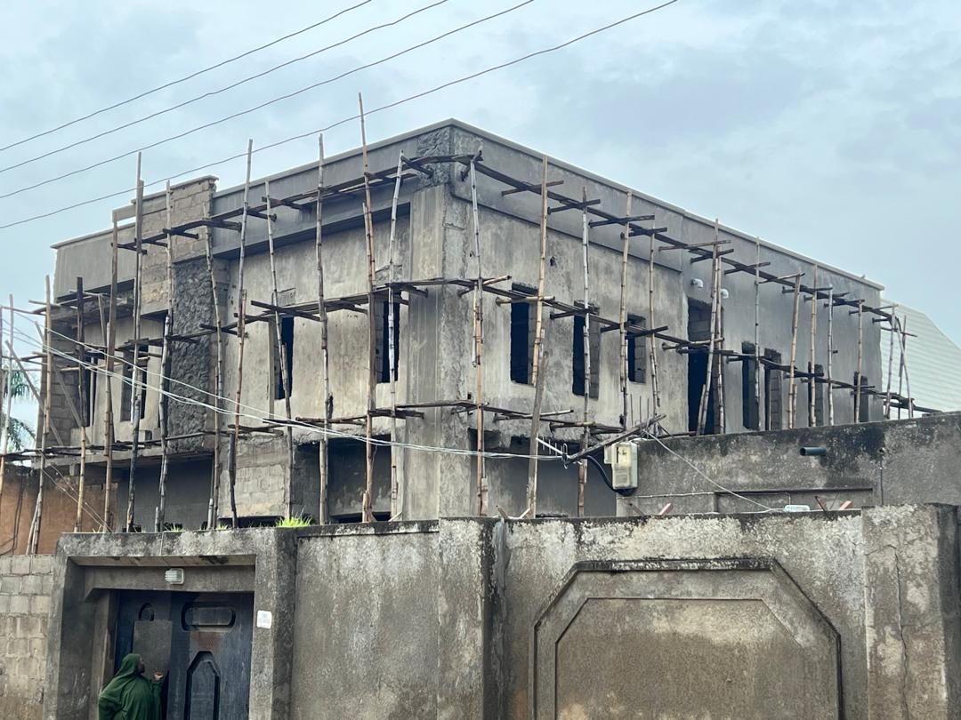 Plastering scaffold
